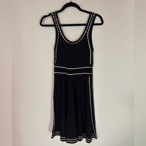 Alice + Olivia Black Dress with White Trim